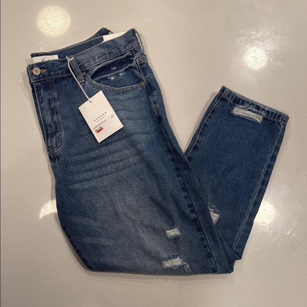 KanCan | Distressed Mom Jeans, 15/31